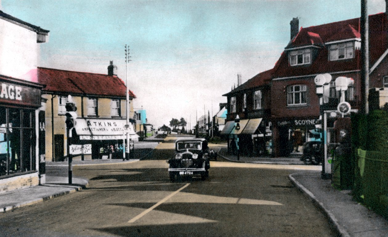 The Square, Braunton, Devon, 20. yüzyılın başlarında by Unbekannt