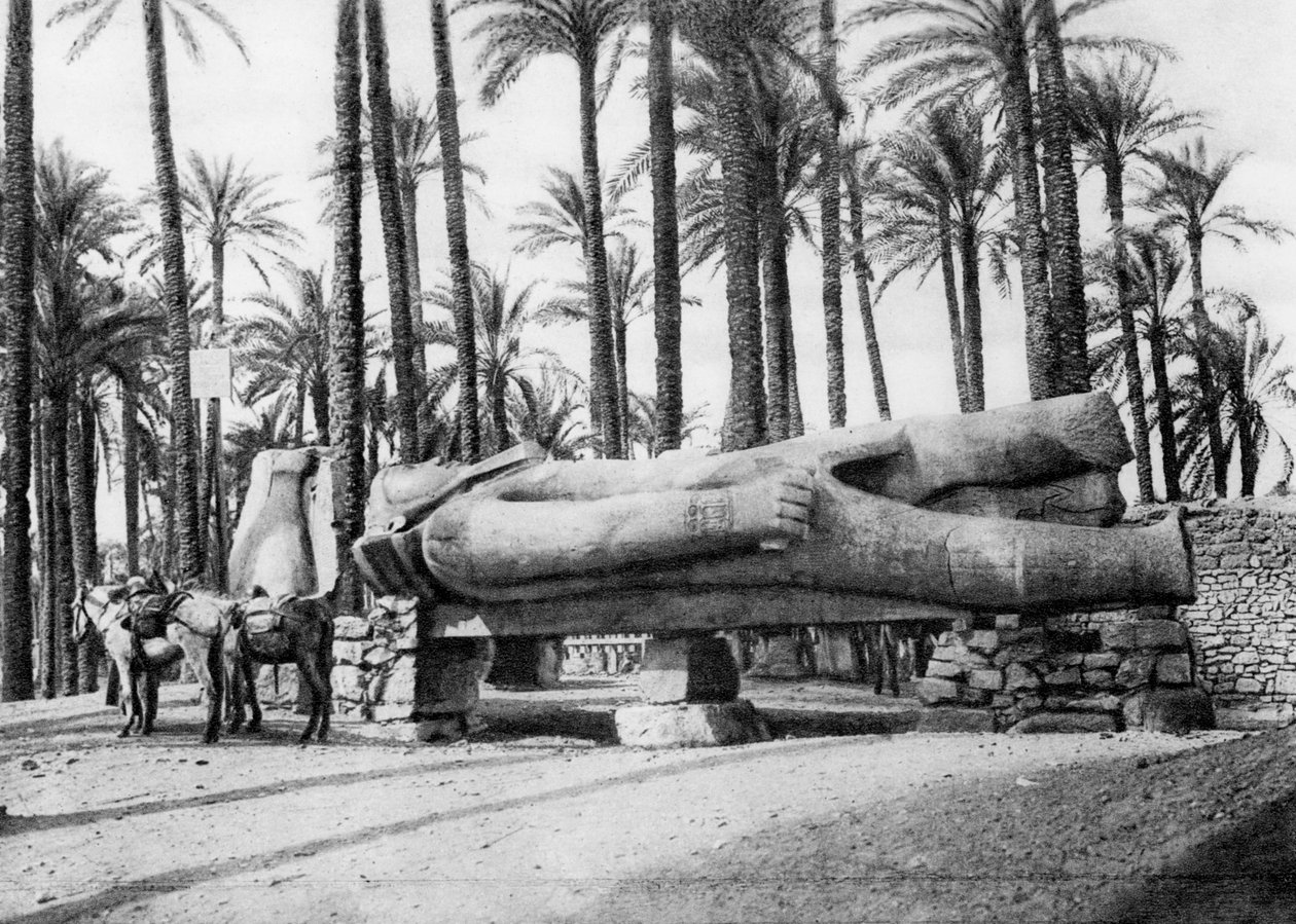 Ramses II Heykeli, Kahire, Mısır, c1920