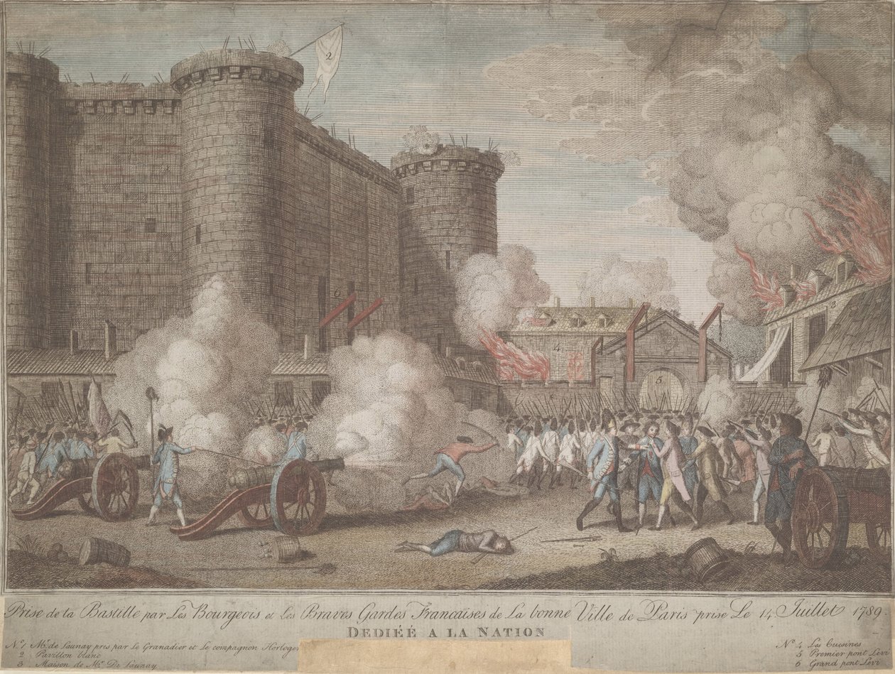 14 Temmuz 1789 1789 Bastille Baskını by Unbekannt