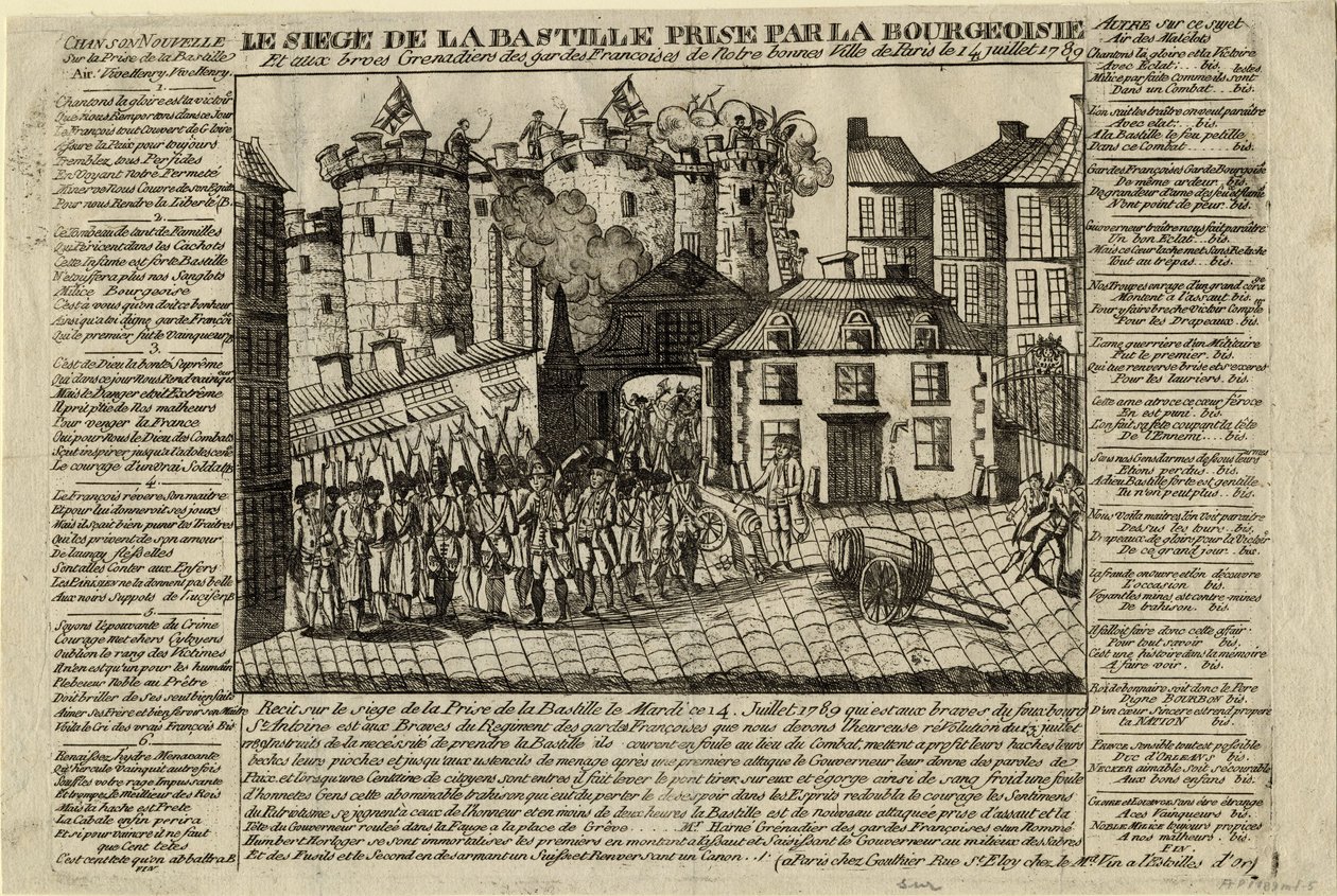 14 Temmuz 1789 1789 Bastille Baskını by Unbekannt