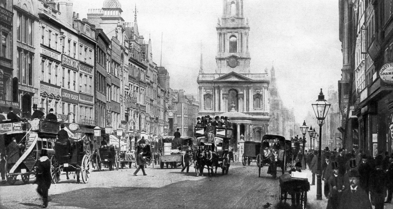 The Strand, Hansom taksileri ve uzun şapkalar günlerinde olduğu gibi, Londra, 1935 by Unbekannt