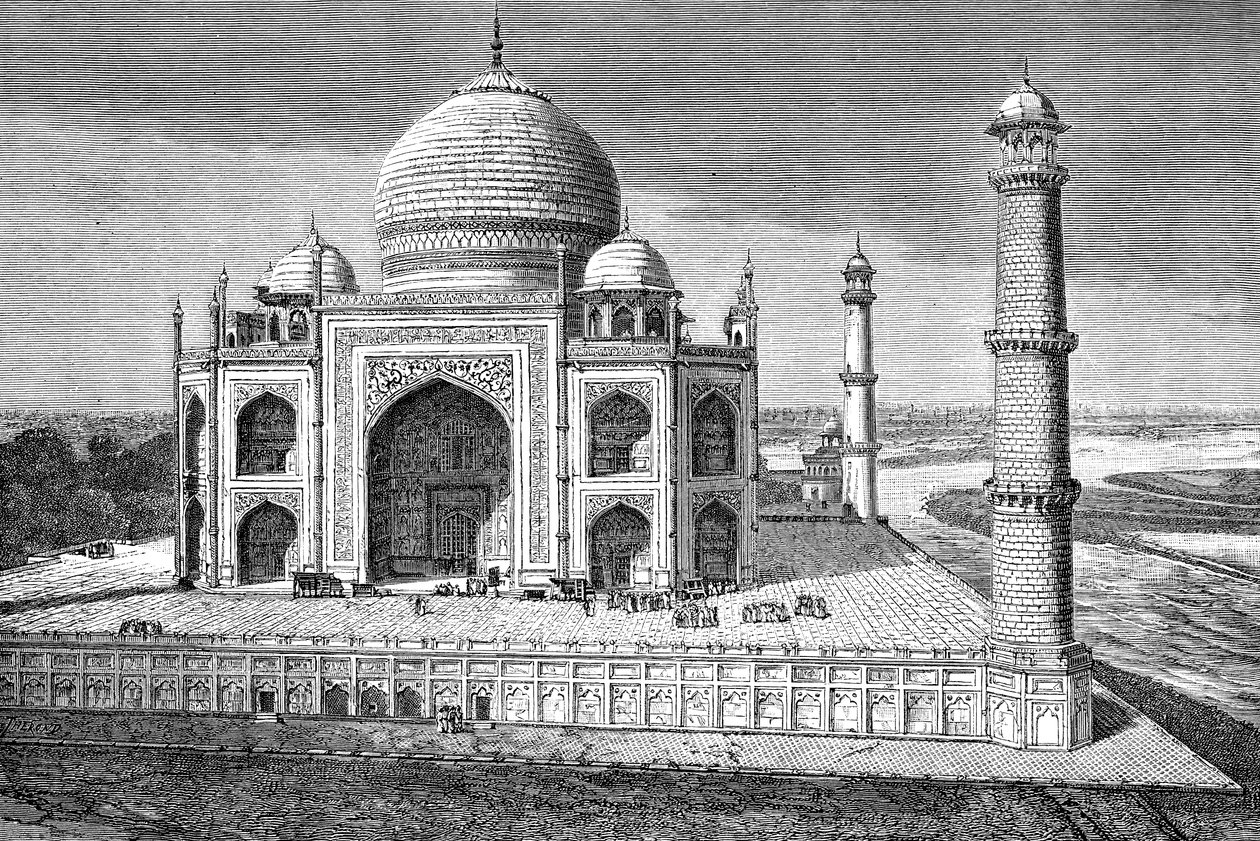 Tac Mahal, Agra, Hindistan, 1895 by Unbekannt