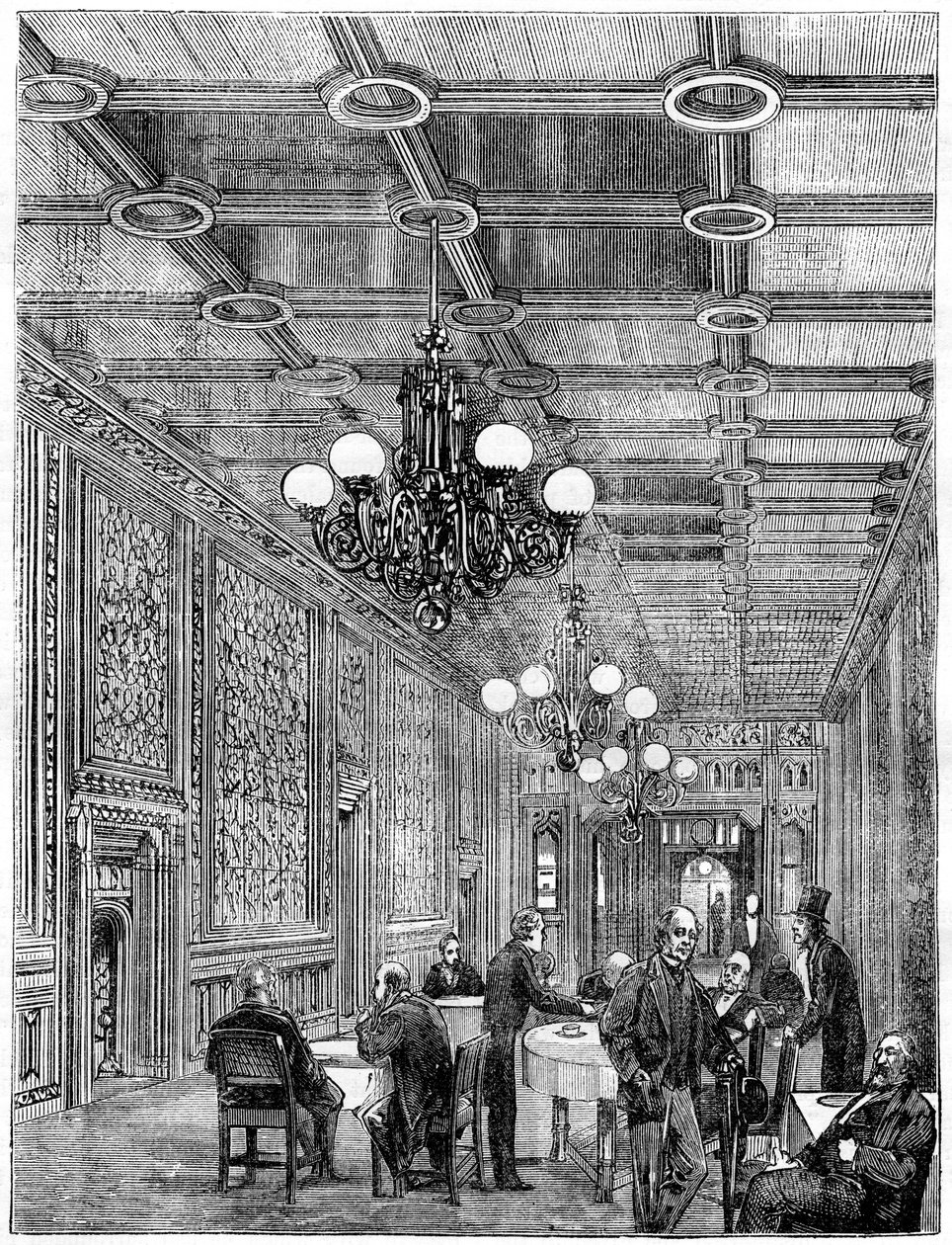 Çay Odası, Avam Kamarası, Westminster, Londra, 19. yüzyıl by Unbekannt