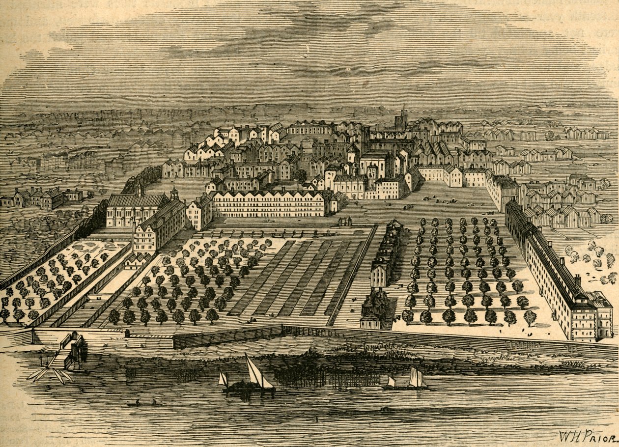 Tapınak 1671. İç tapınakta eski bir kuşbakışı görünümünden, 1897. by Unbekannt