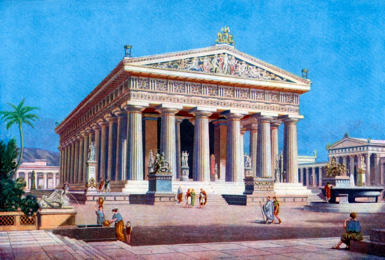 Poseidon Tapınağı, Paestum Pesto, İtalya, 1933-1934 by Unbekannt