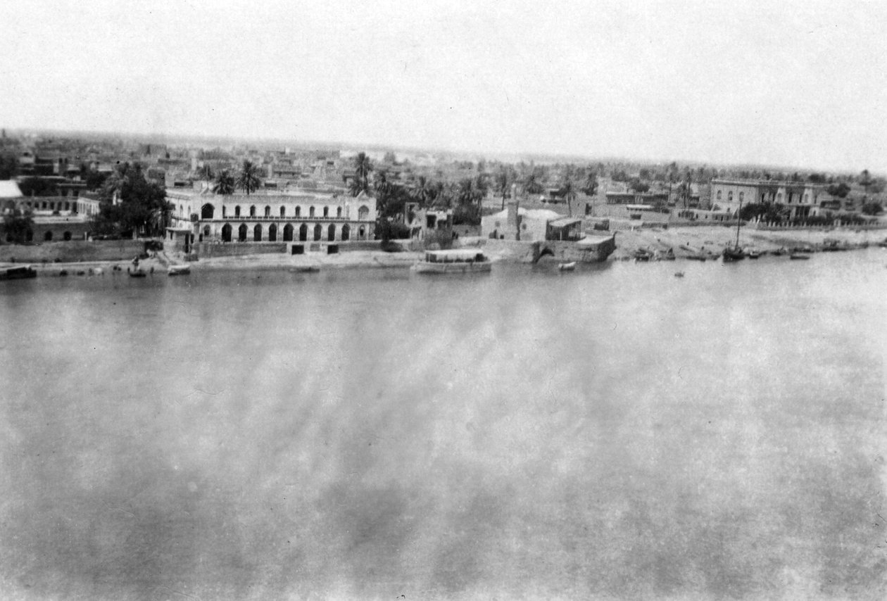 31. İngiliz genel hastanesinden Dicle Nehri, Bağdat, Mezopotamya, Birinci Dünya Savaşı, 1918 by Unbekannt