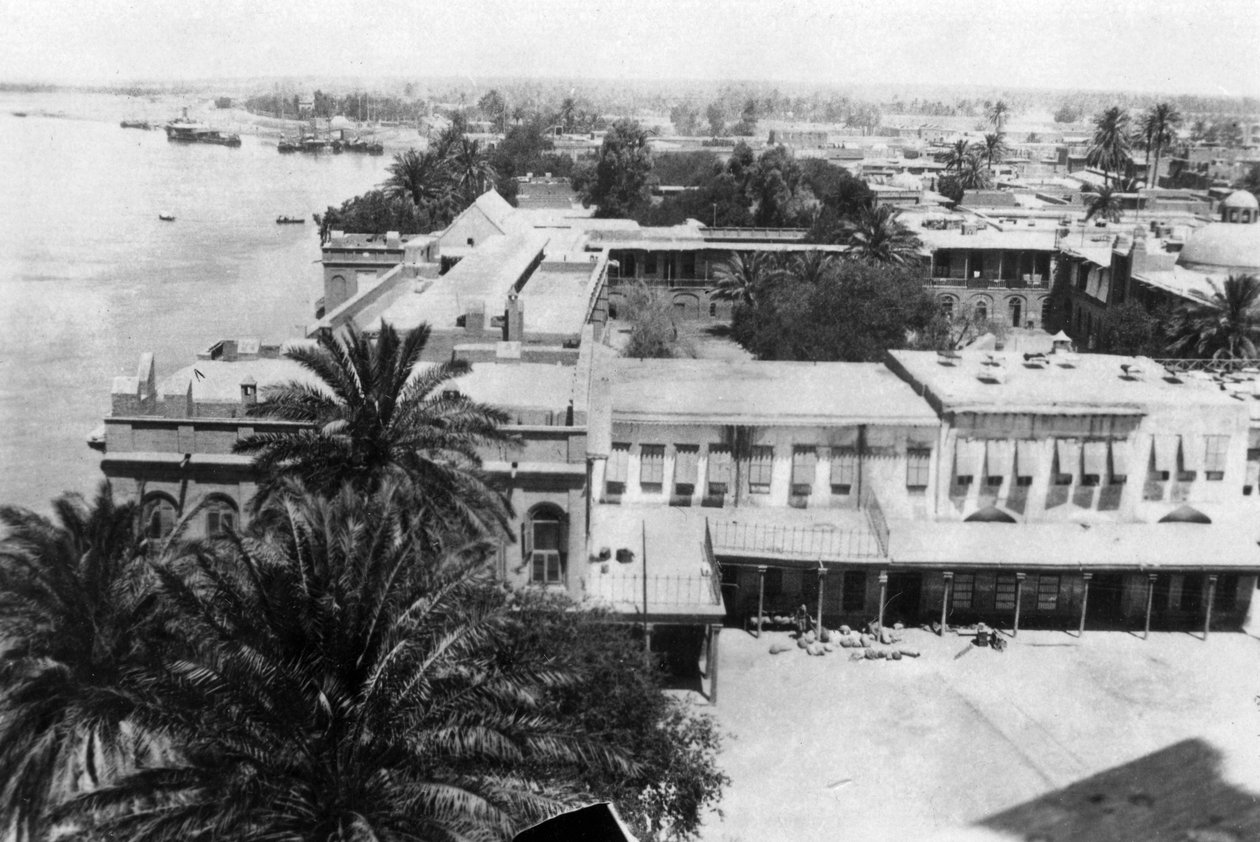 31. İngiliz genel hastanesinden Dicle Nehri, Bağdat, Mezopotamya, Birinci Dünya Savaşı, 1918 by Unbekannt