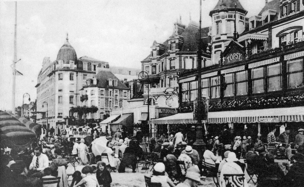 The Topsy Bar, Trouville, Fransa, 1920