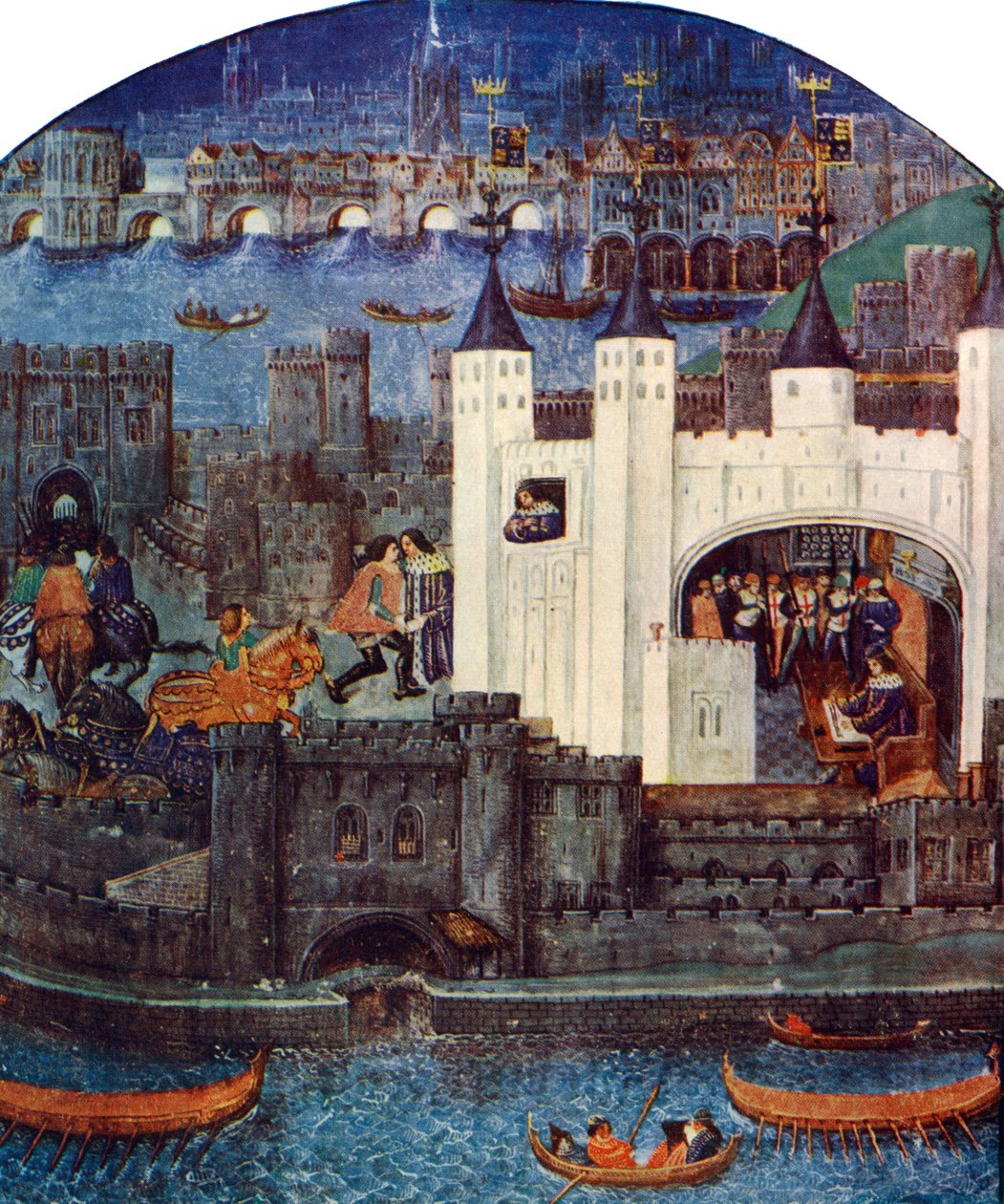 Londra Köprüsü ile Londra Kulesi, c1500, c1900-1920 by Unbekannt
