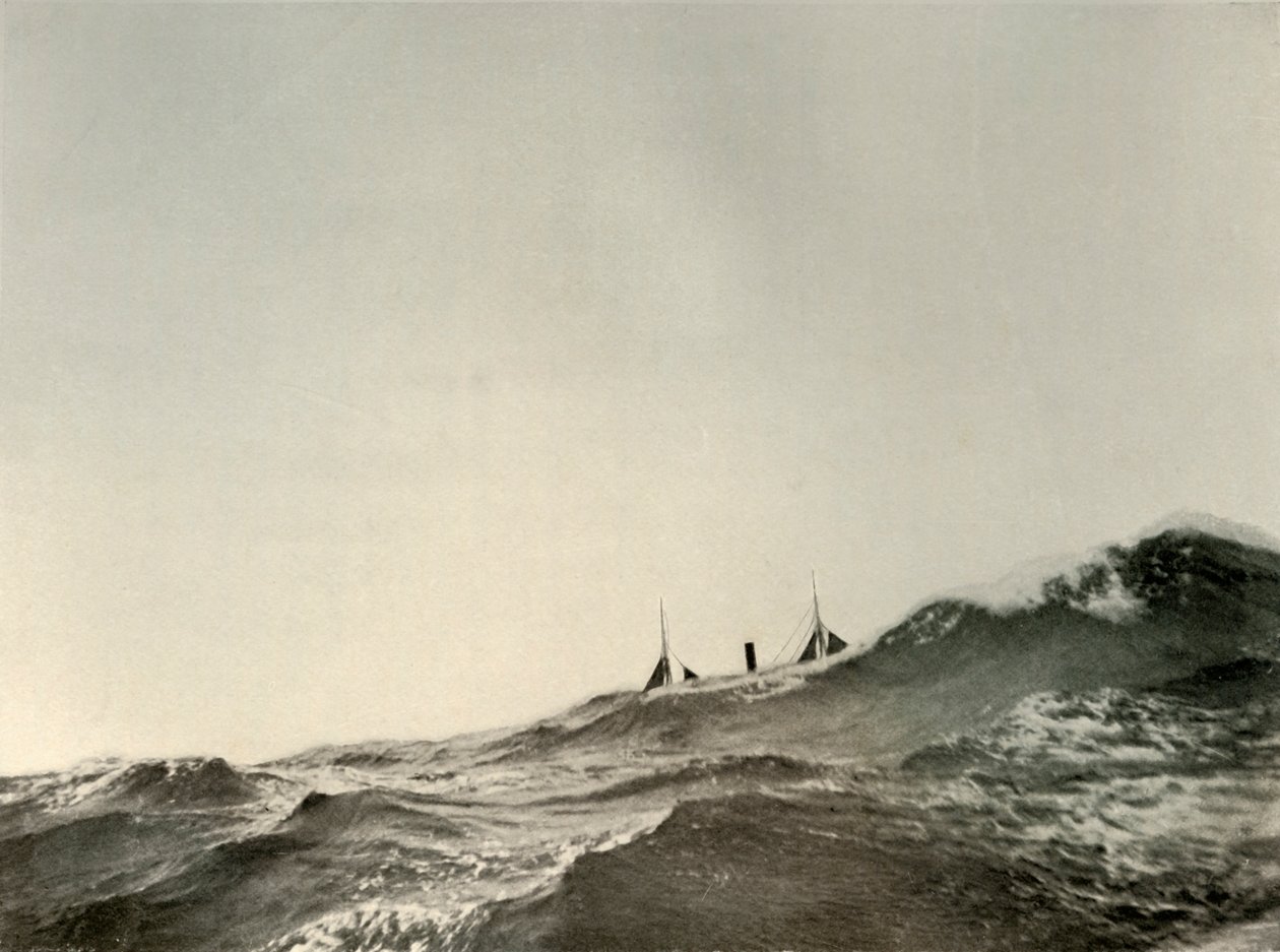 Çekici Vapur Koonya... Ağır Denizde, 1908, 1909 by Unbekannt