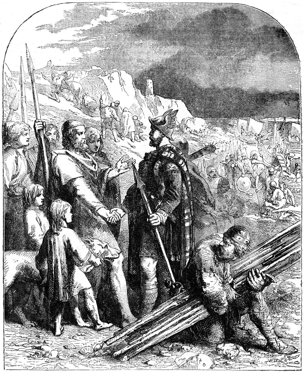 Sakson Liderleri ve İngiliz Kralı arasındaki Barış Antlaşması, 19. yüzyıl by Unbekannt