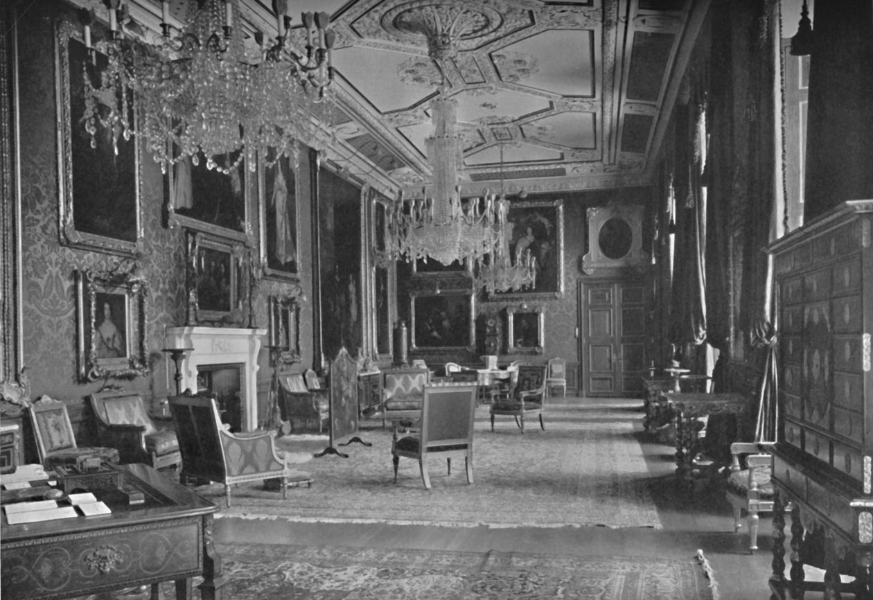 Van Dyck Odası, Windsor Kalesi, 1927 by Unbekannt