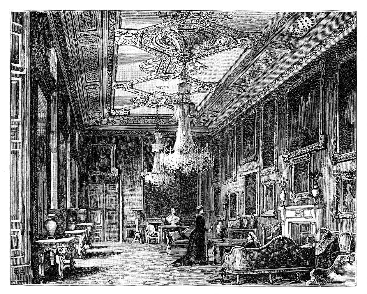 Vandyke Odası, Windsor Kalesi by Unbekannt