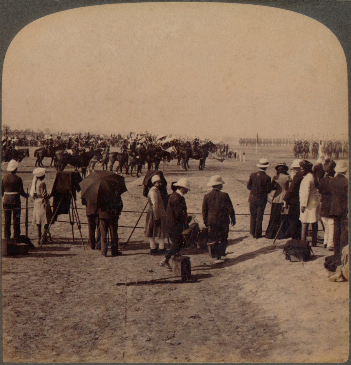 Vali Lord Curzon ve Lord Kitchener, Great Durbar Review'da, Delhi, Hindistan, 1903 by Unbekannt