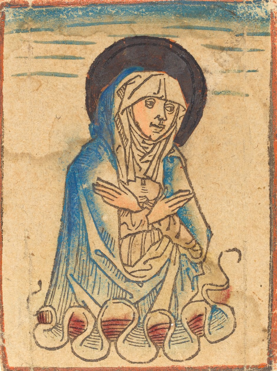 Bulutlardaki Bakire, c. 14701480. by Unbekannt