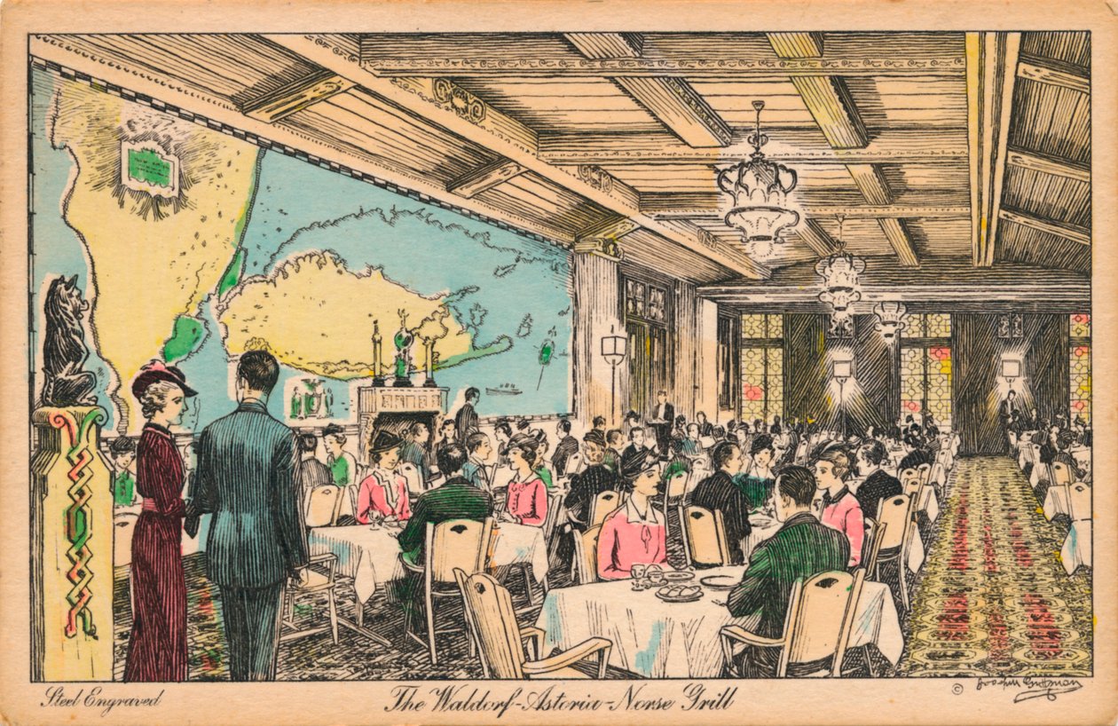Waldorf Astoria, Norse Grill, 1930