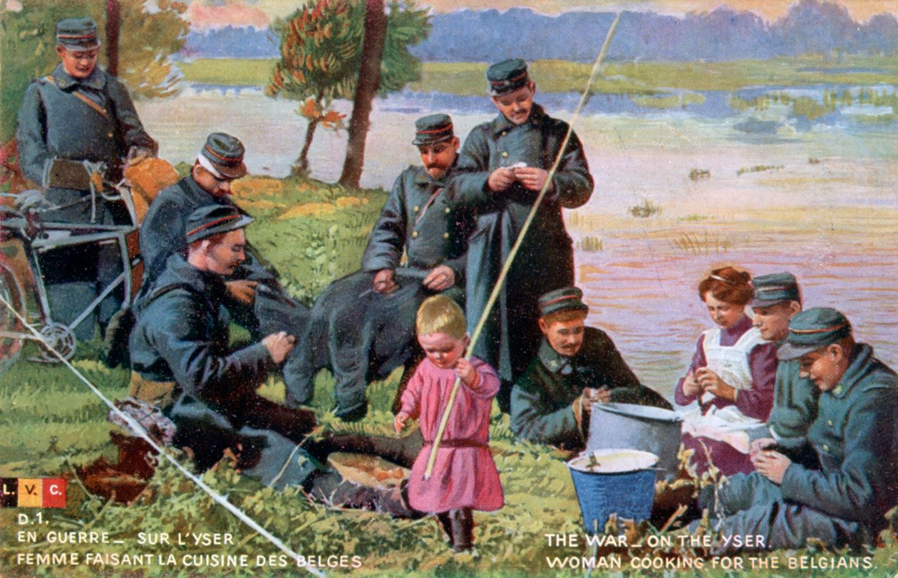 Yser Savaşı, Fransız Birinci Dünya Savaşı kartpostalı, 1914-1918 by Unbekannt