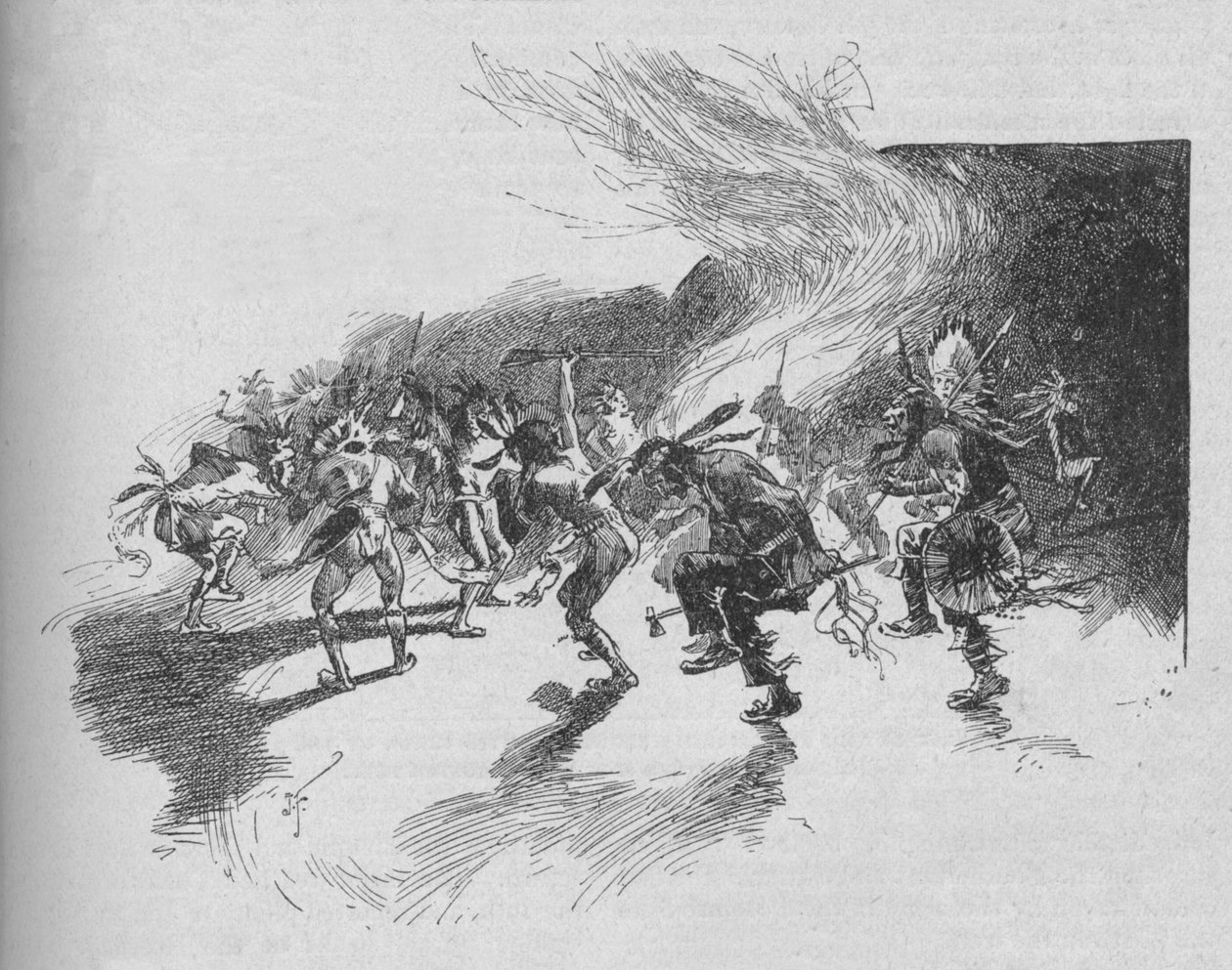 Savaşçılar Savaş Dansı Yaptı, 1902 by Unbekannt
