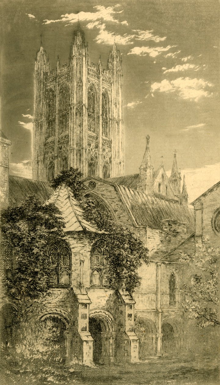 Su Kulesi, Canterbury Katedrali, Canterbury, Kent, 1885. by Unbekannt