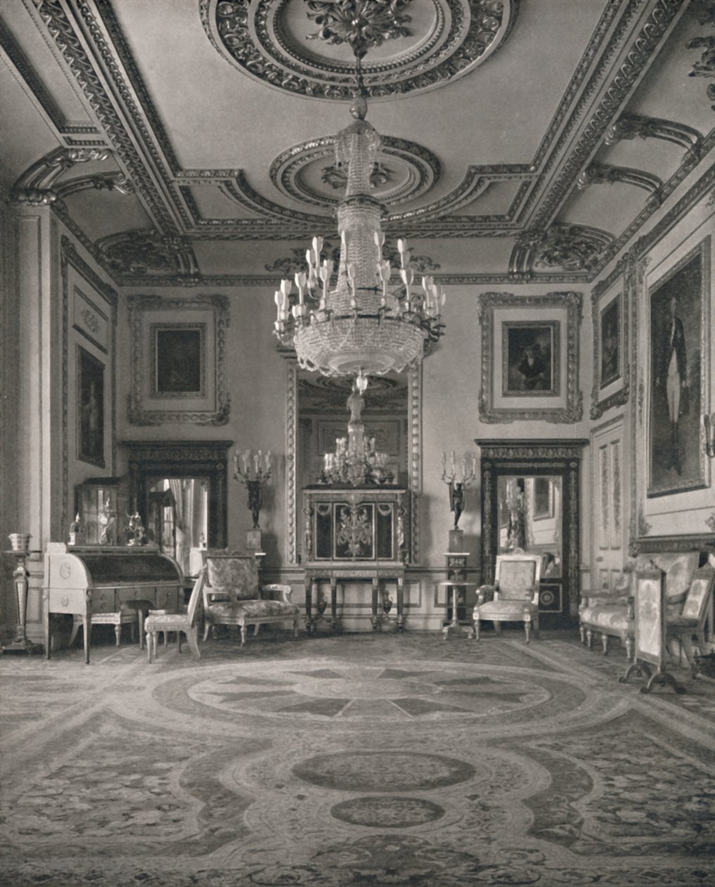 Beyaz Çizim Odası, Windsor Kalesi, 1927 by Unbekannt