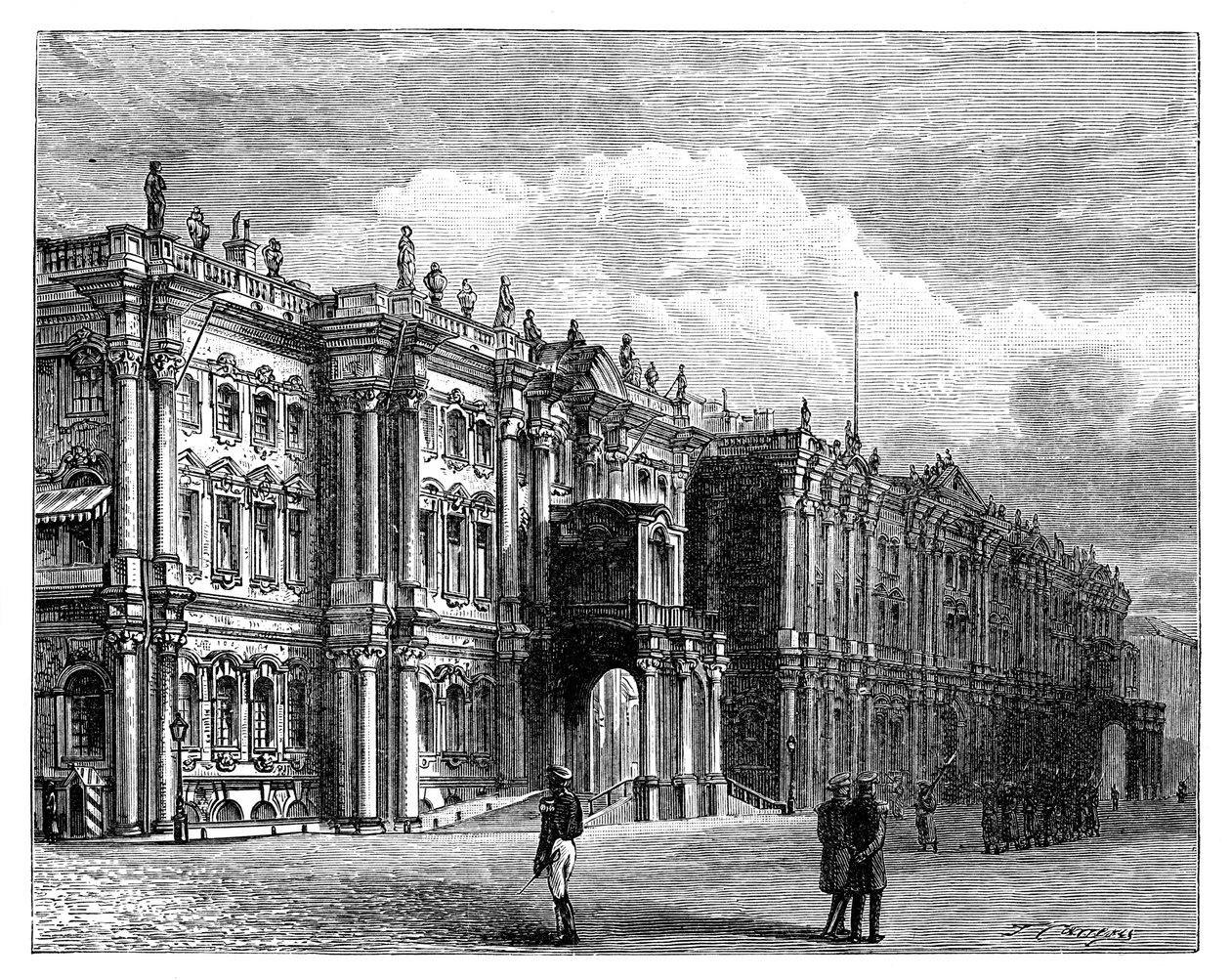 Kışlık Saray, St Petersburg, Rusya, c1888 by Unbekannt