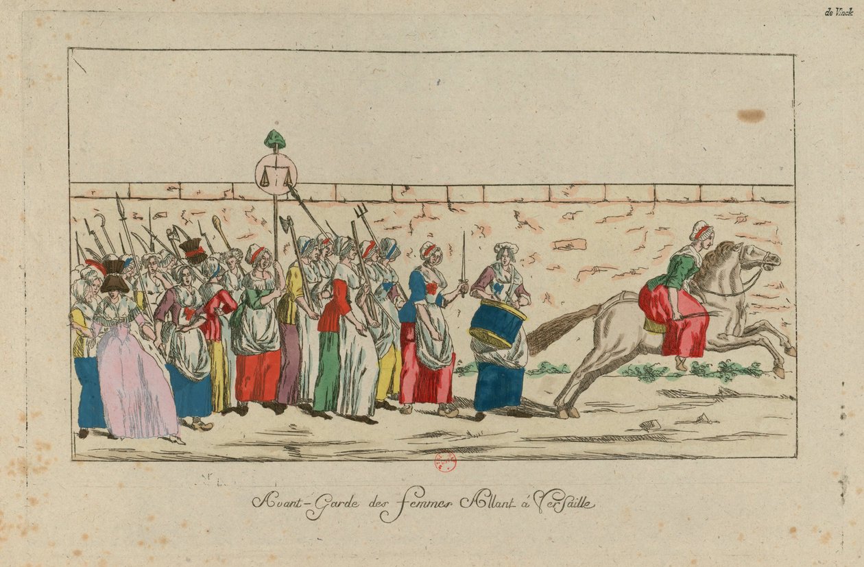 Kadınların Versay Yürüyüşü, 5 Ekim 1789, 1789. by Unbekannt