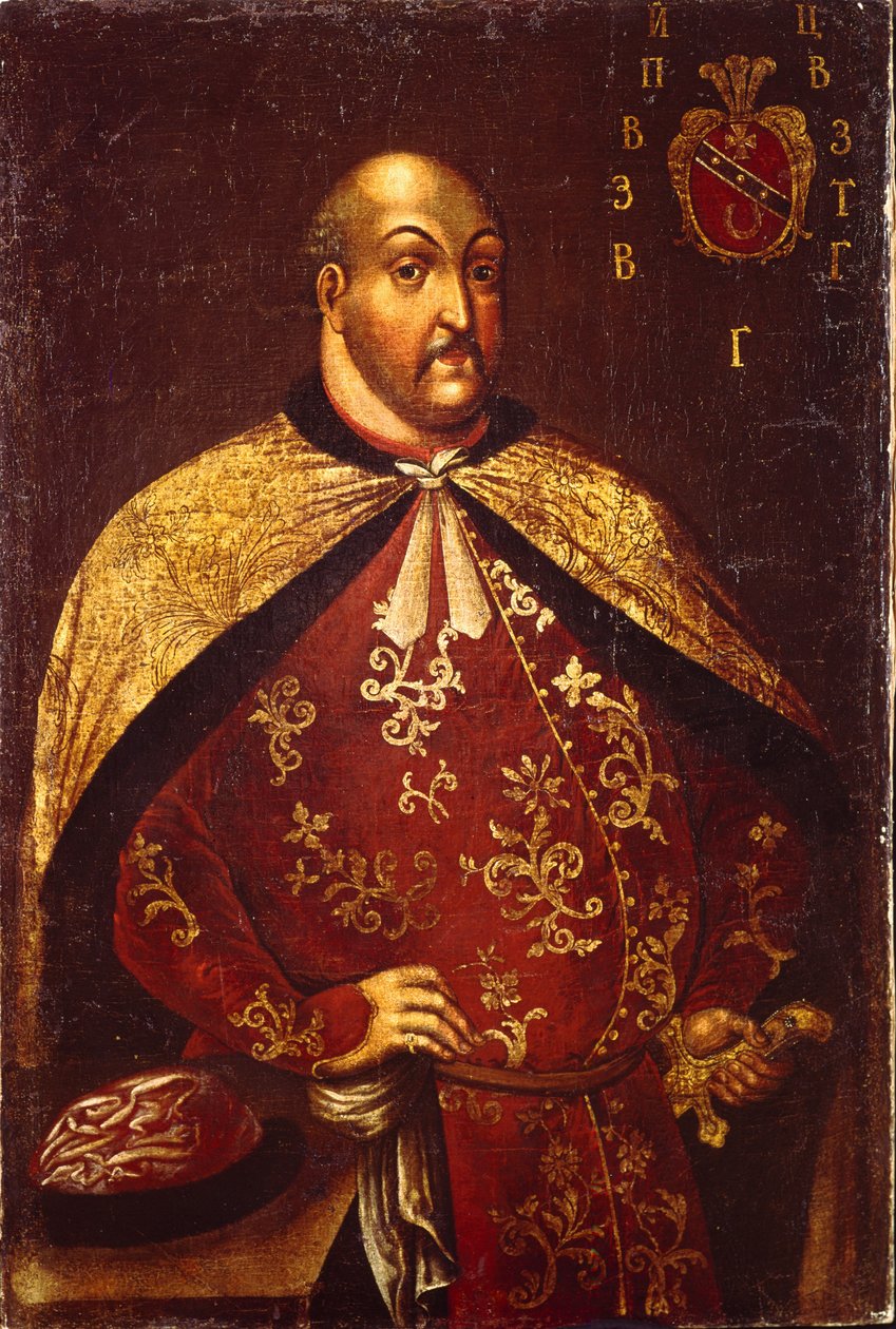 Zaporozhian Kazakları Ataman Vasily Grigoryevich Gamaleya, yaklaşık 1760 by Unbekannt