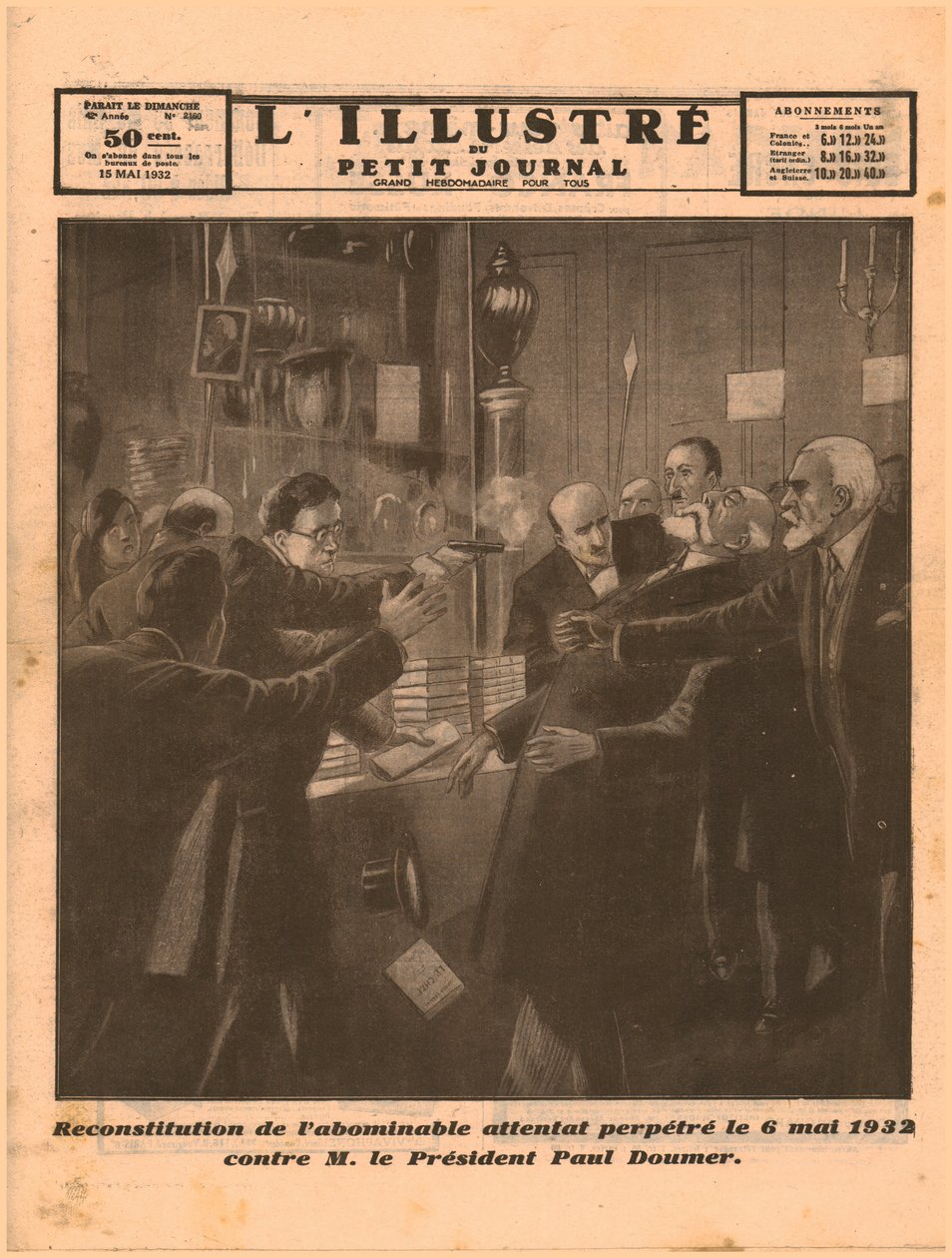 Başkan Paul Doumer'in öldürülmesi, 1932. by Unbekannt