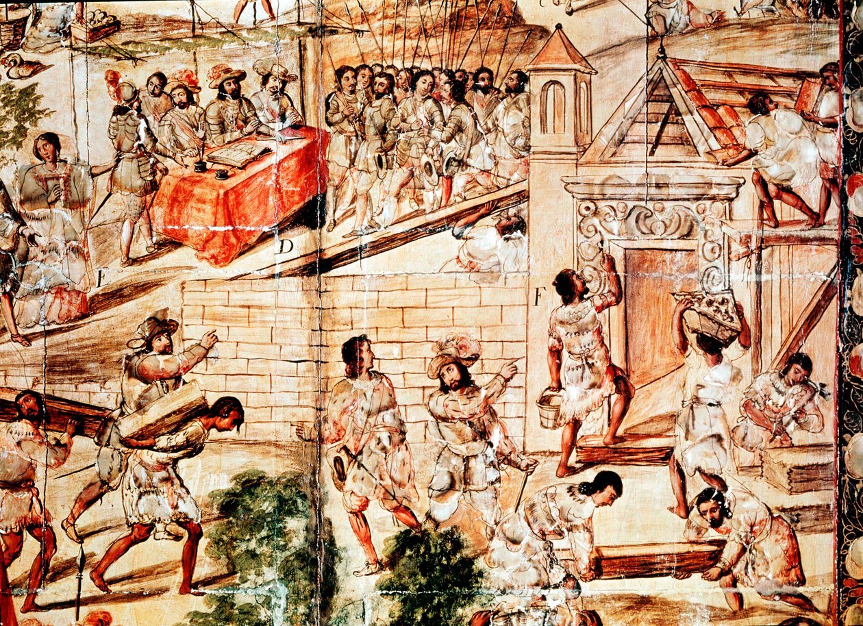 Mexico City binası, 16. yüzyıl by Unbekannt