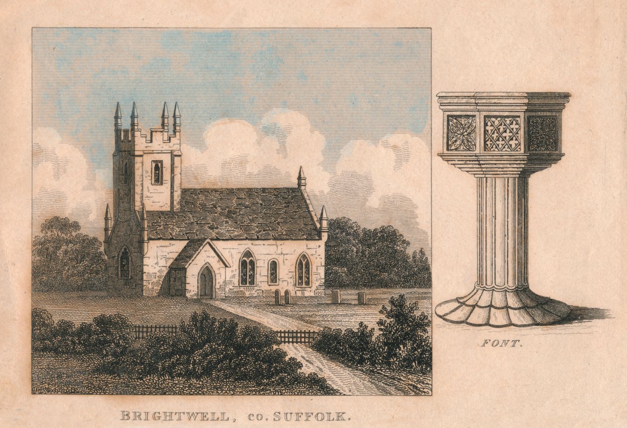Vaftizci Yahya Kilisesi, Brightwell, Suffolk, 19. yüzyıl by Unbekannt