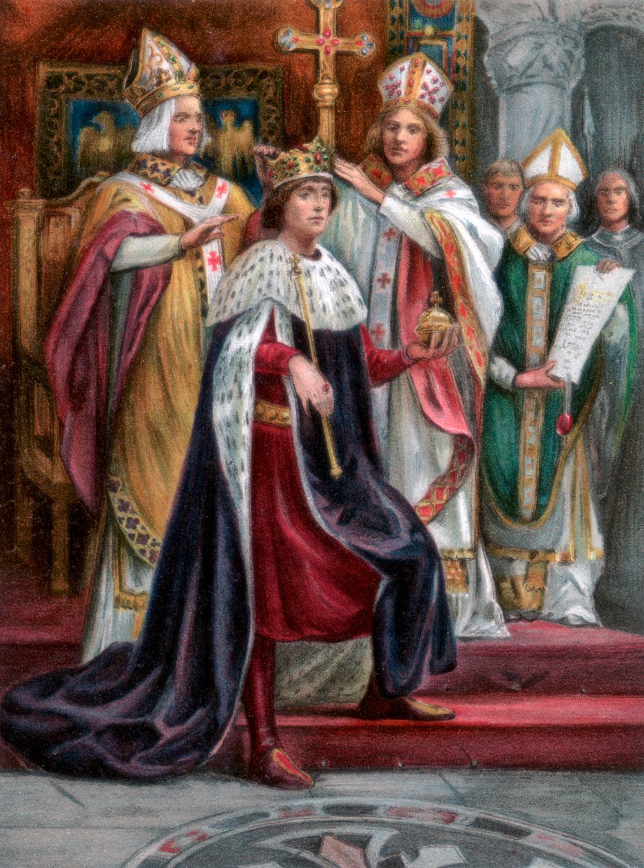 Edward I'in taç giyme töreni, Westminster, 19 Ağustos 1274, 1902 by Unbekannt