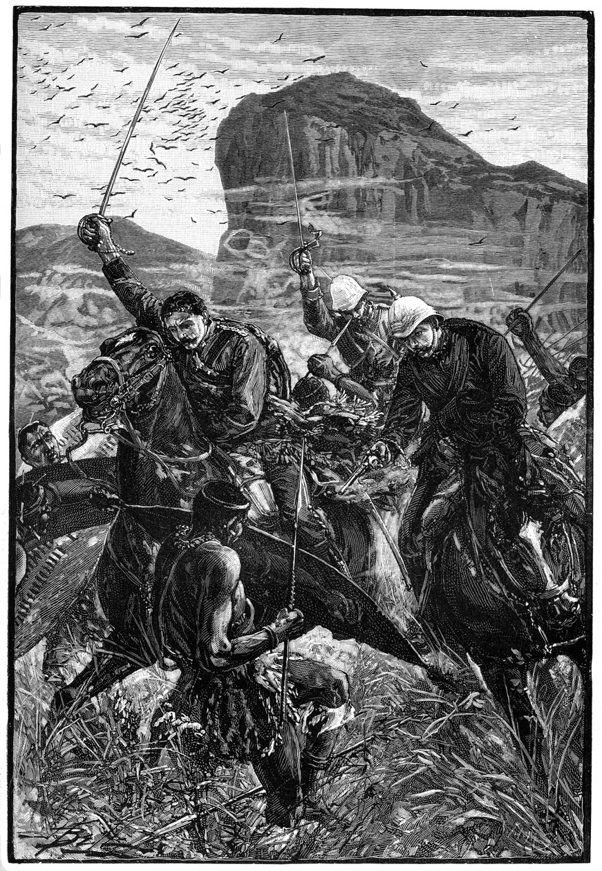 Renkli çizgi, Isandlwana Muharebesi, Anglo-Zulu Savaşı, 22 Ocak 1879, 1900 by Unbekannt