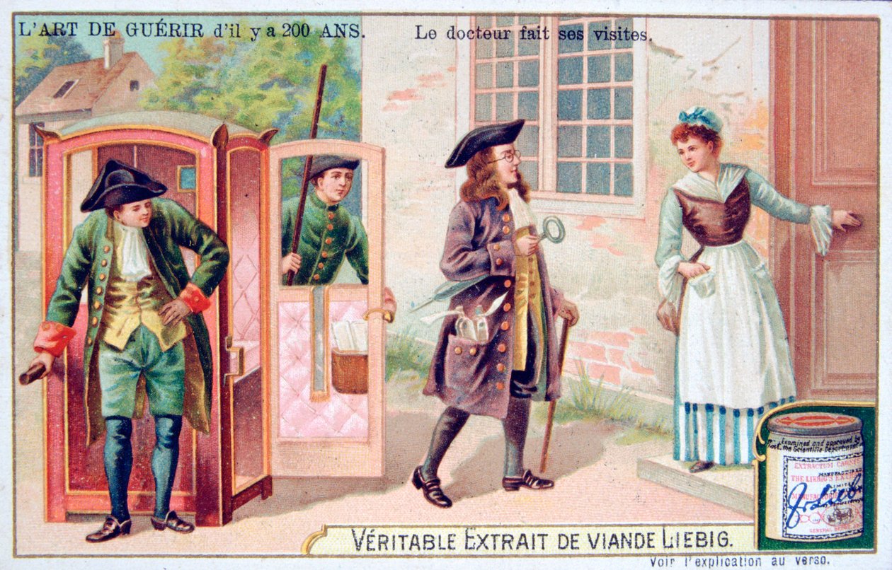 Doktor ziyaretlerini yapar, c1900 by Unbekannt