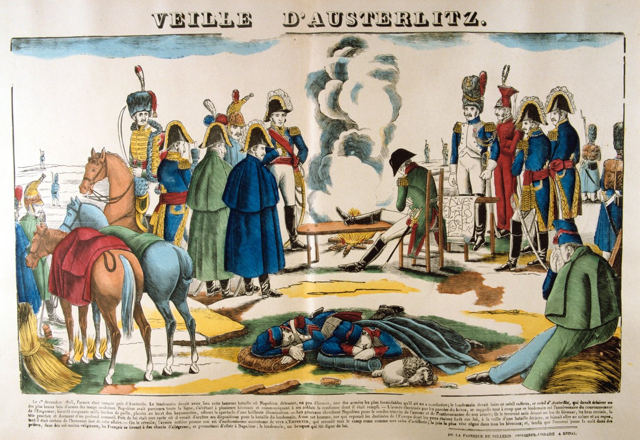 Austerlitz arifesi, 1 Aralık 1805, 19. yüzyıl by Unbekannt