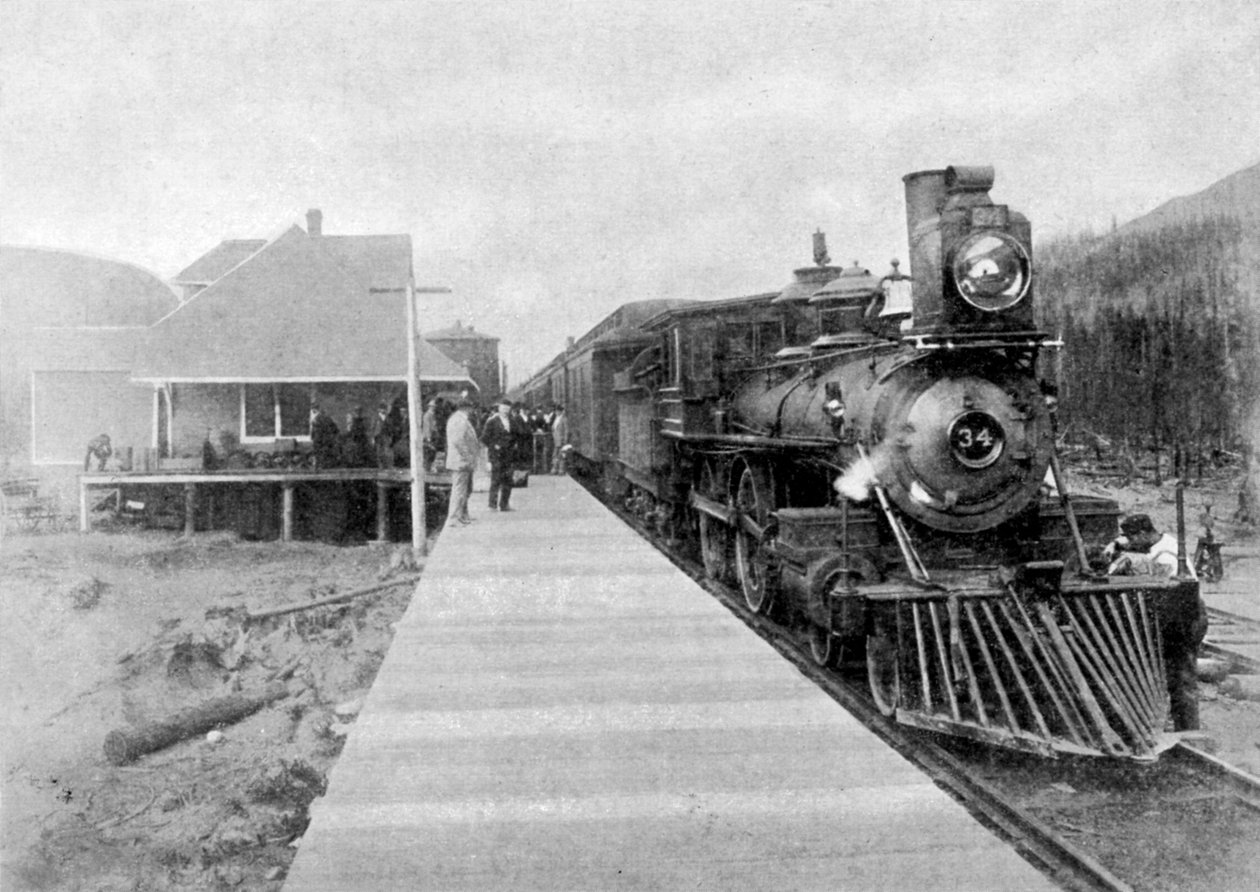 İlk düzenli kıtalararası tren Fernie, British Columbia, Kanada, 1886 1951 by Unbekannt