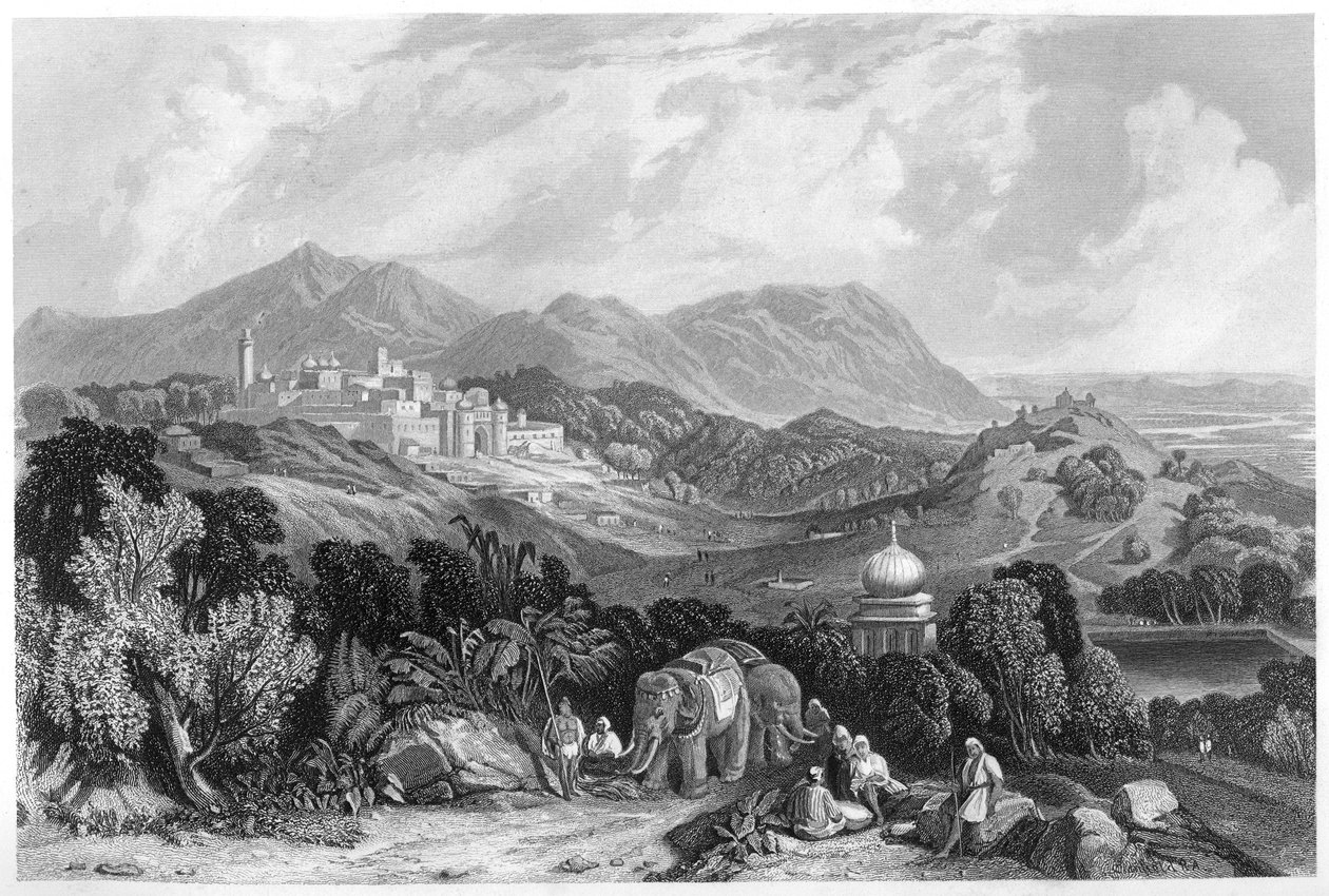 Oude egemenliğindeki Nahan Kalesi, Hindistan, c1860 by Unbekannt