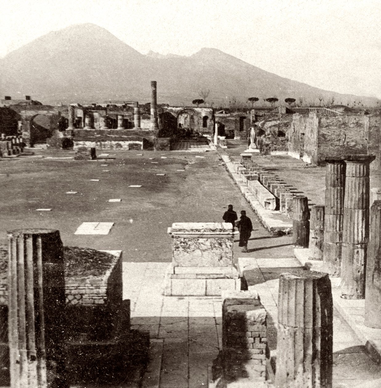 Pompeii forumu, İtalya, 1894 by Unbekannt