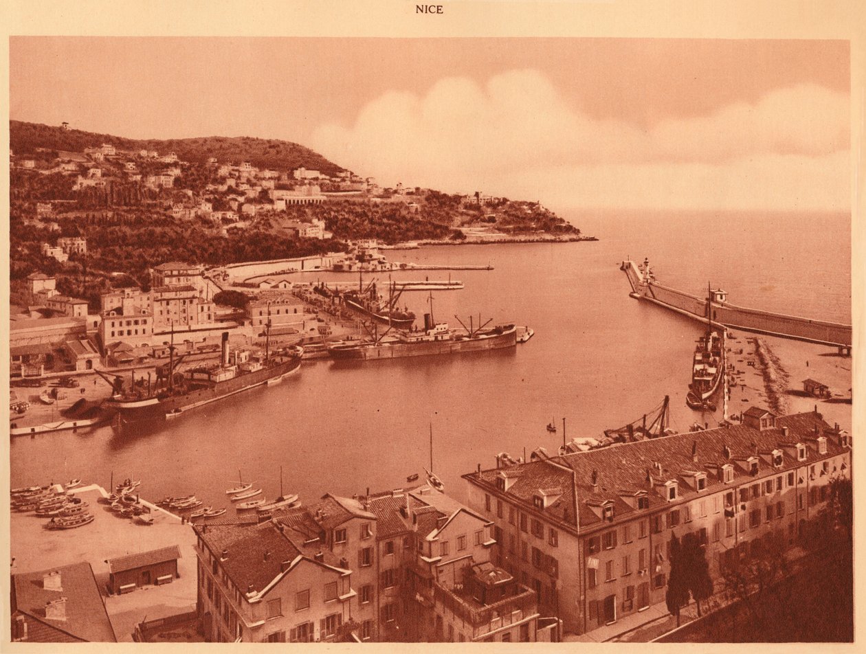 Liman girişi ve Mont-Boron, Nice, 1930. by Unbekannt
