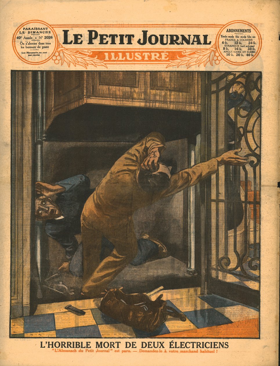İki elektrikçinin korkunç ölümü, 1929. by Unbekannt