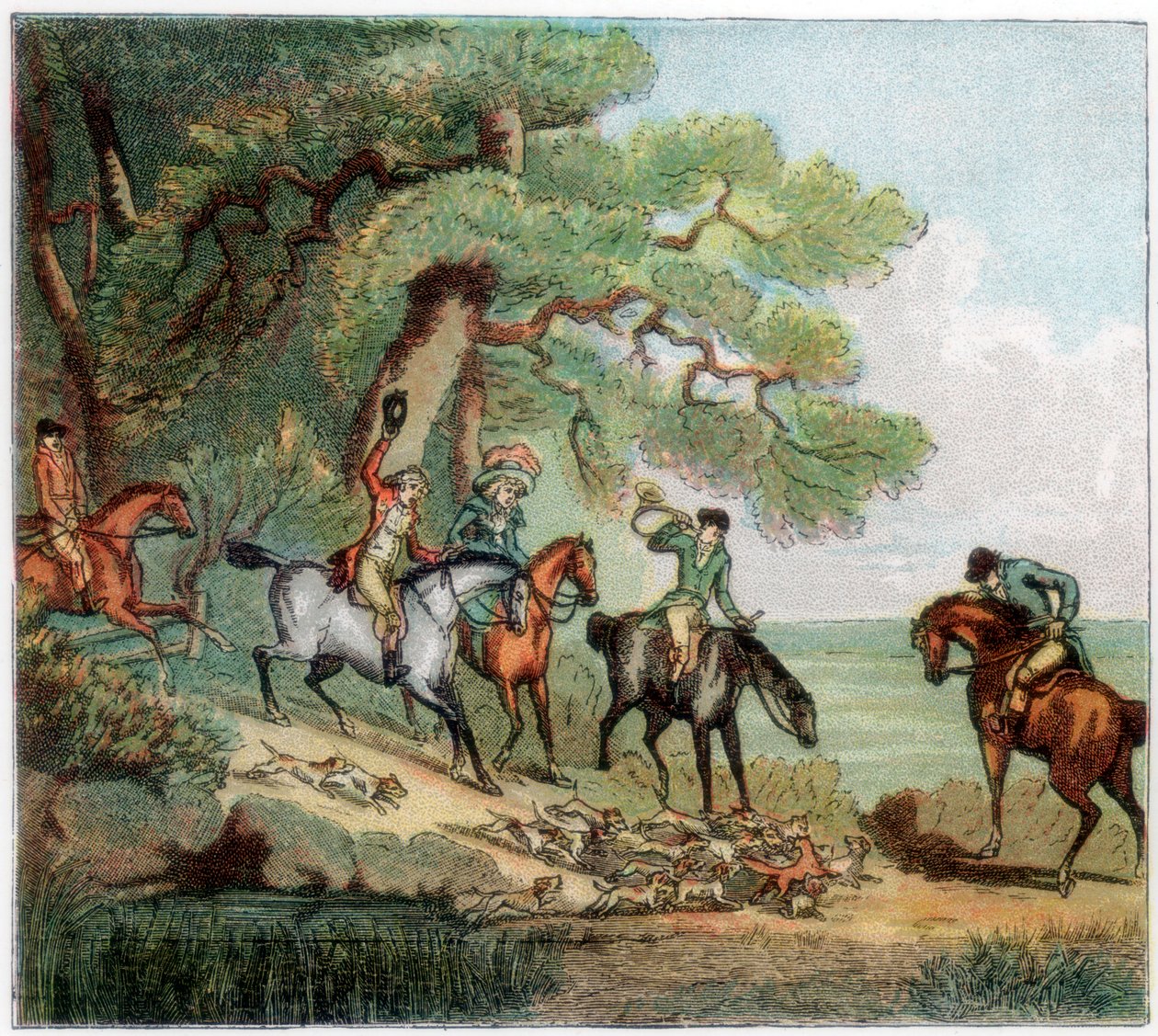 Öldürme, tilki avı, 1787 1890 by Unbekannt
