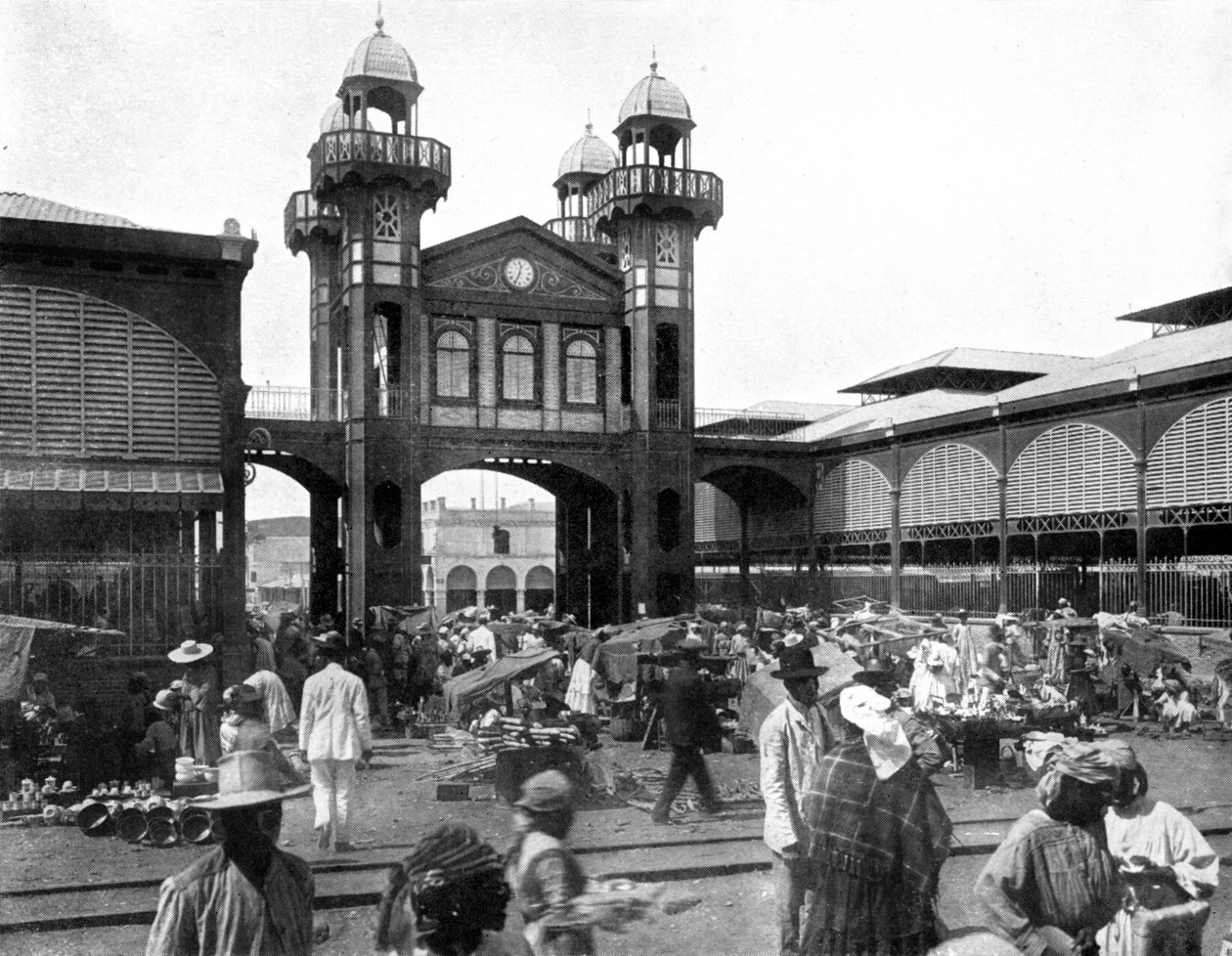 Pazar yeri, Port-au-Prince, Haiti, 1926 by Unbekannt