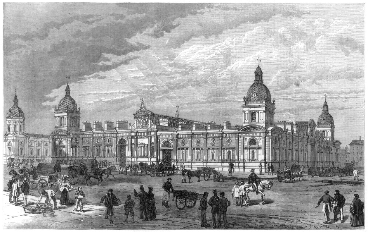 Yeni Metropolitan Poultry Market, Smithfield, Londra, 1875 by Unbekannt