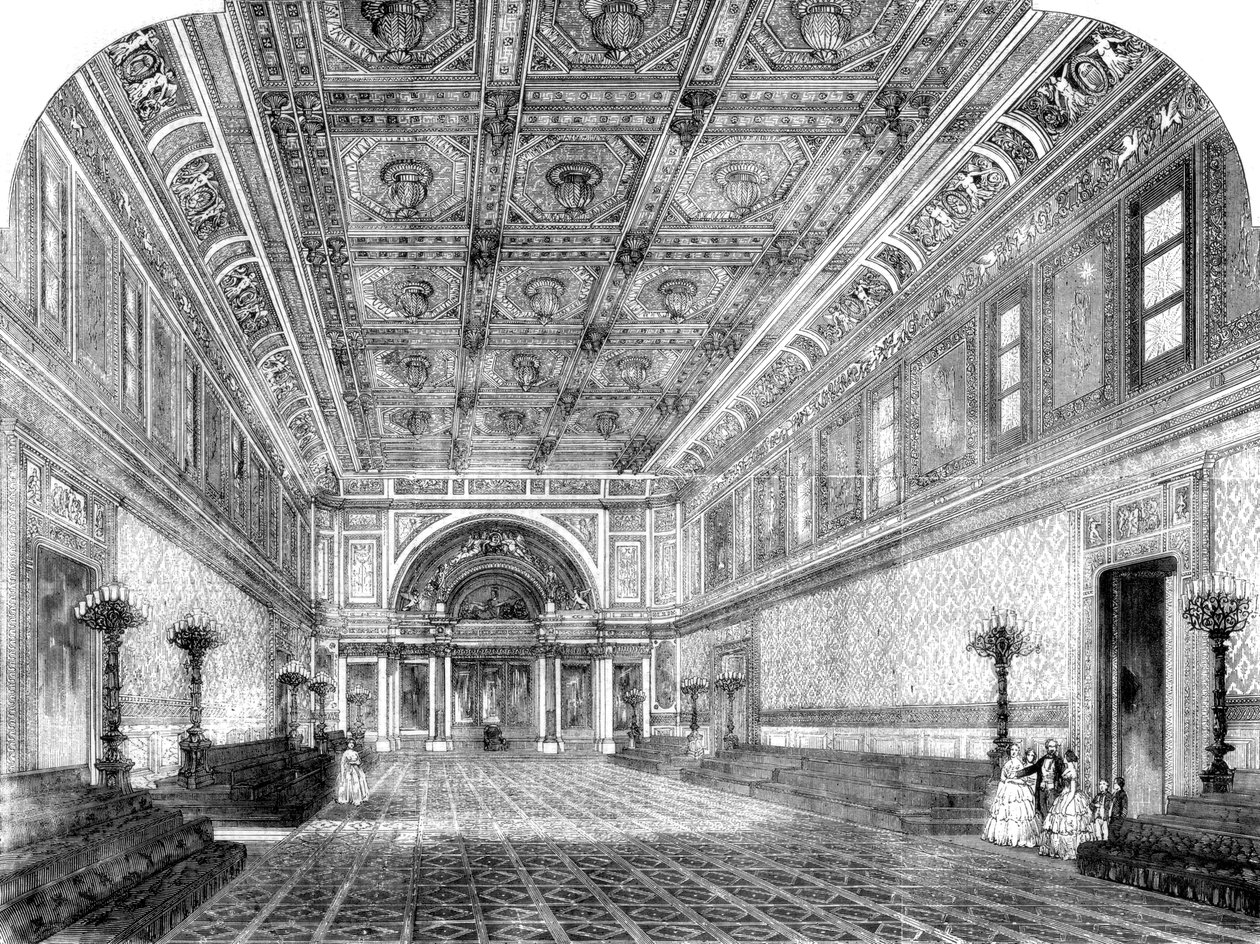 Buckingham Sarayı'ndaki yeni devlet balo salonu, 1856 by Unbekannt