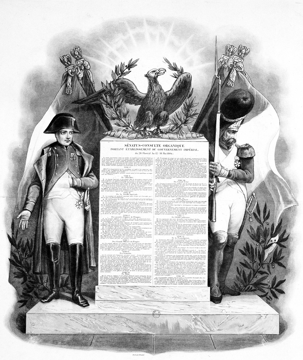 İmparatorluk hükümetinin organizasyonu, 18 Mayıs 1804, 19. yüzyıl by Unbekannt