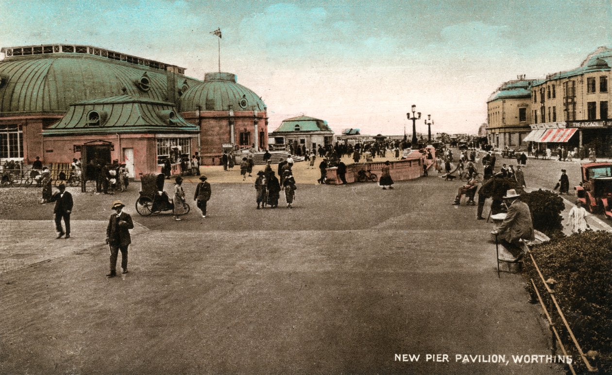 İskeledeki pavyon, Worthing, Batı Sussex, 20. yüzyılın başlarında by Unbekannt