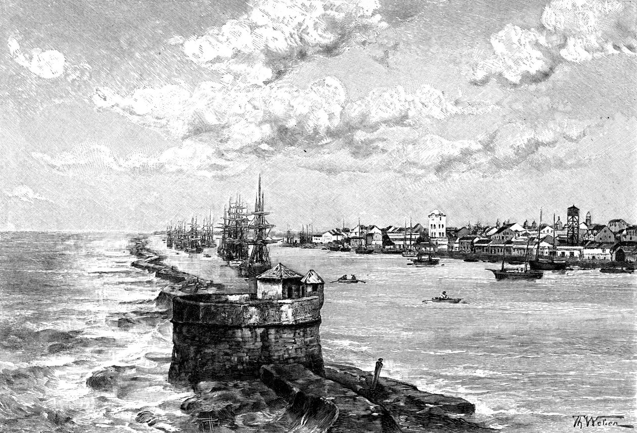 Recife Limanı, Brezilya, 1895 by Unbekannt