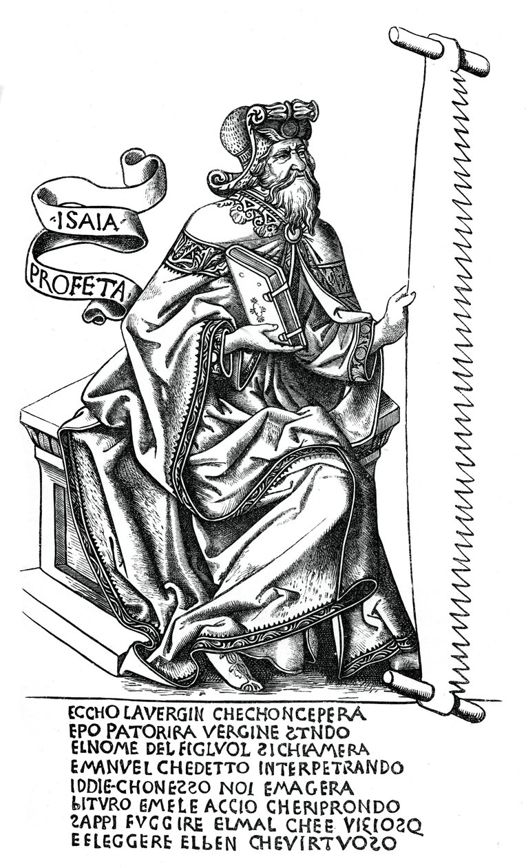 İşaya peygamber, şehadet aracıyla, 15. yüzyıl, 1870 by Unbekannt
