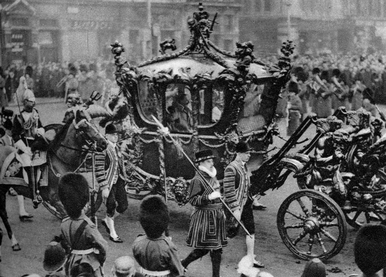 Kraliyet koçu parlamentoyu açma yolunda, Londra, 1926-1927 by Unbekannt