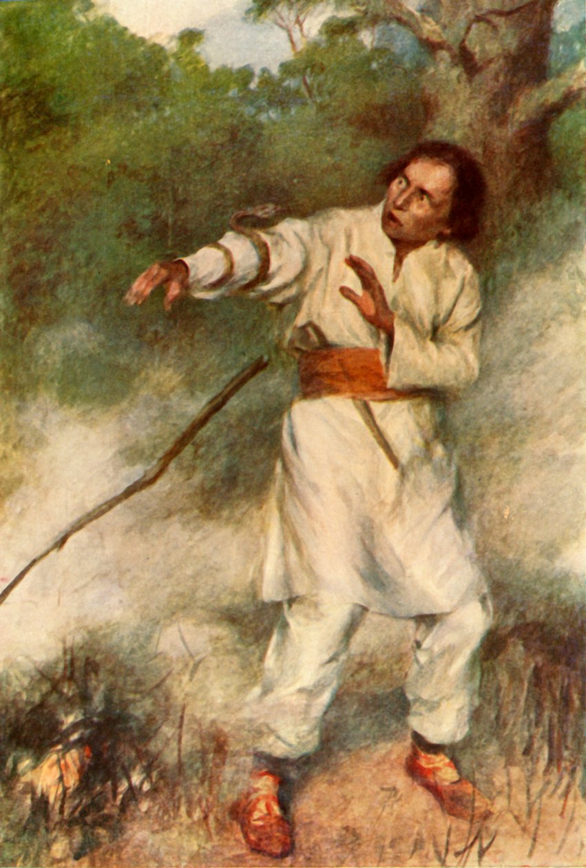"Yılan hızla koluna dolandı", 1917. by Unbekannt