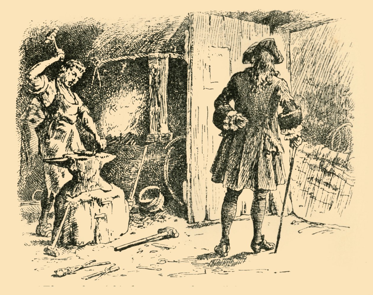 Çekicinin örs üzerindeki vuruşları, 1907 adlı şarkısına zaman ayırdı. by Unbekannt